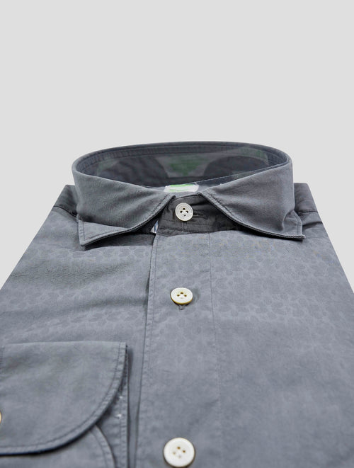 Finamore 1925 Gray Cotton Shirt