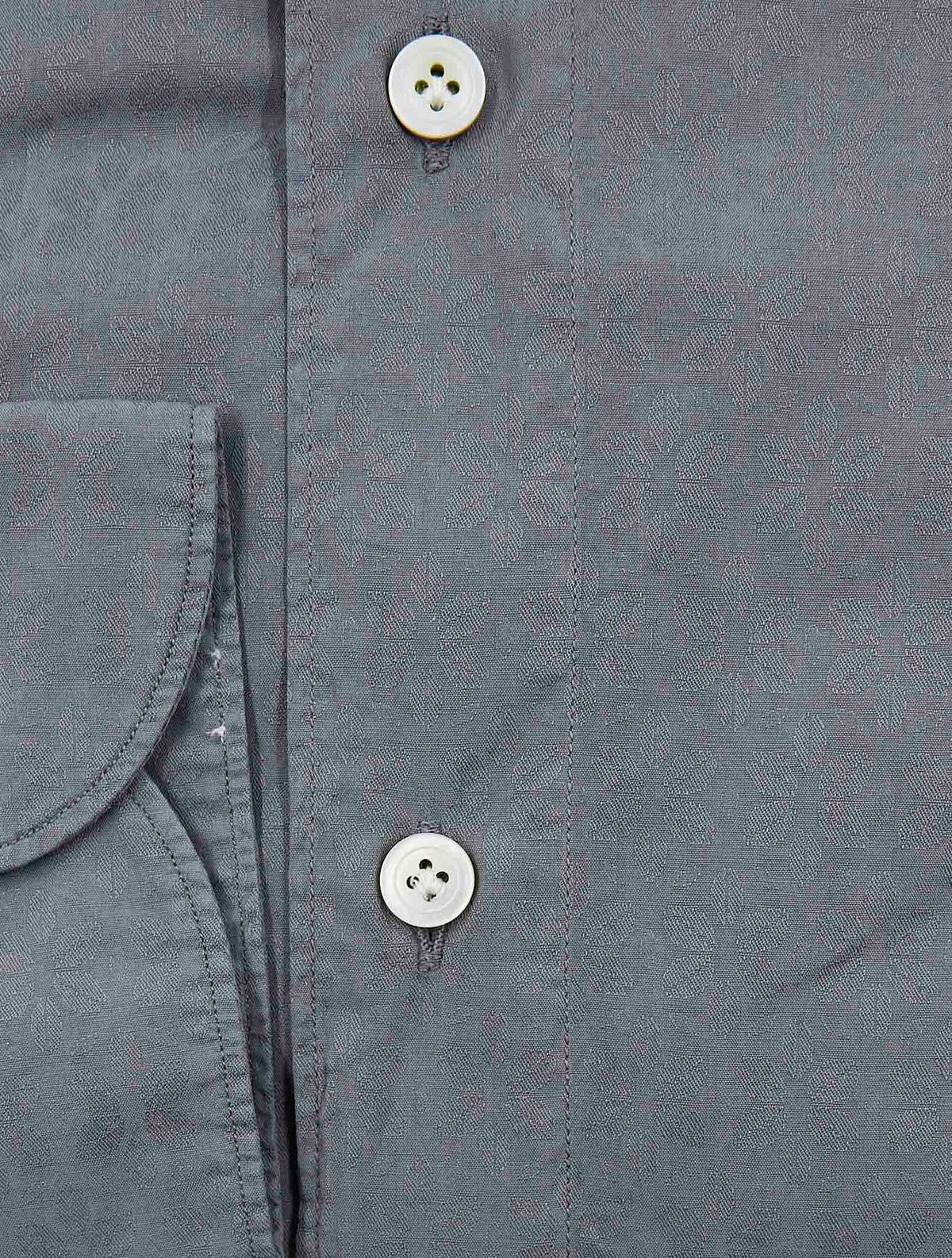 Finamore 1925 Gray Cotton Shirt
