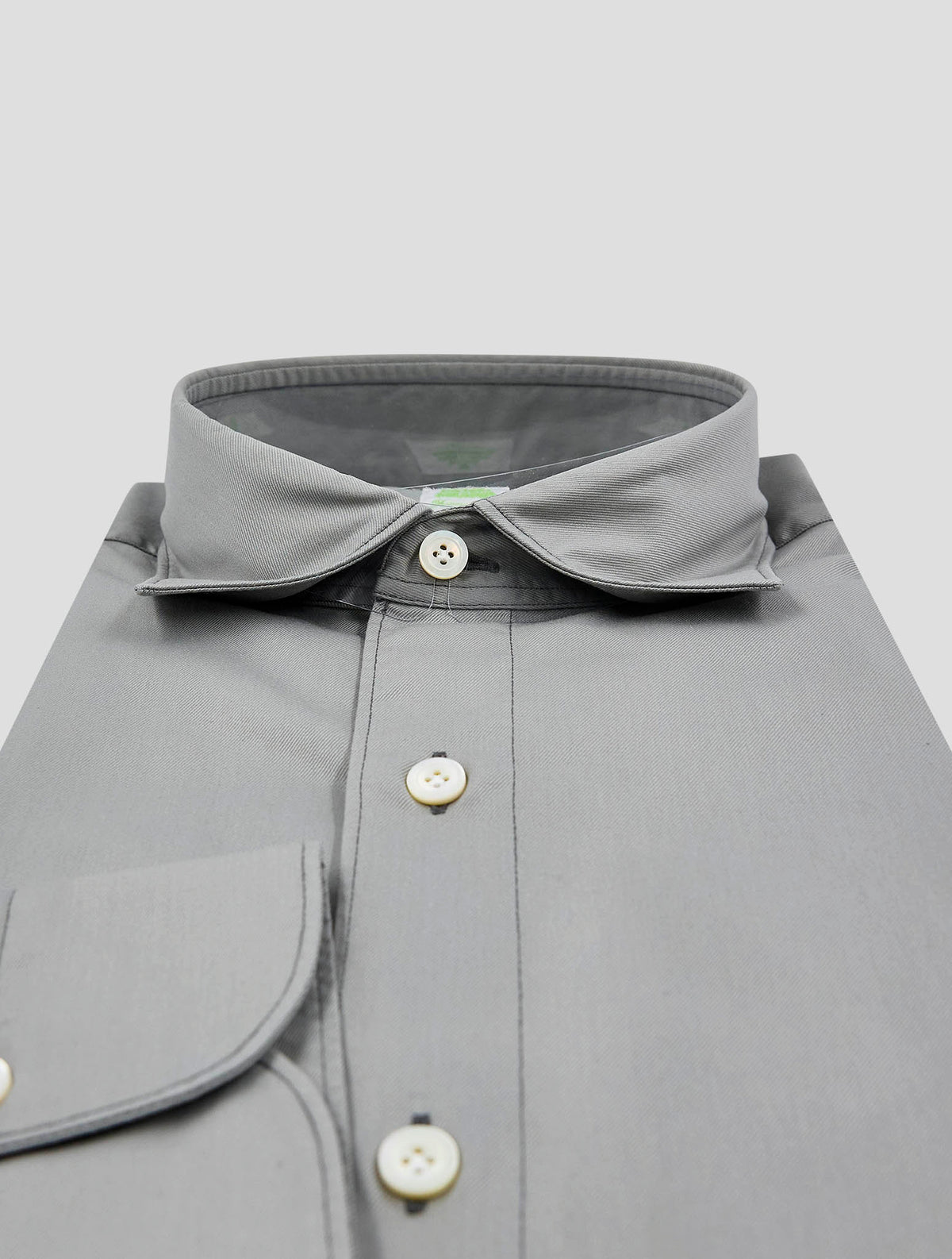 Finamore 1925 Gray Cotton Shirt