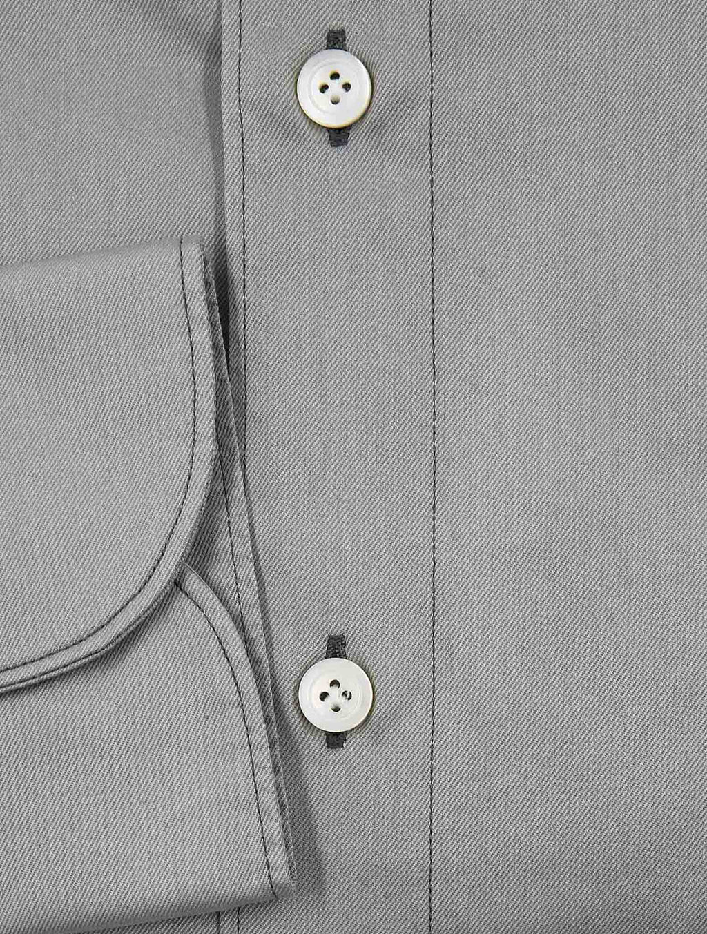 Finamore 1925 Gray Cotton Shirt