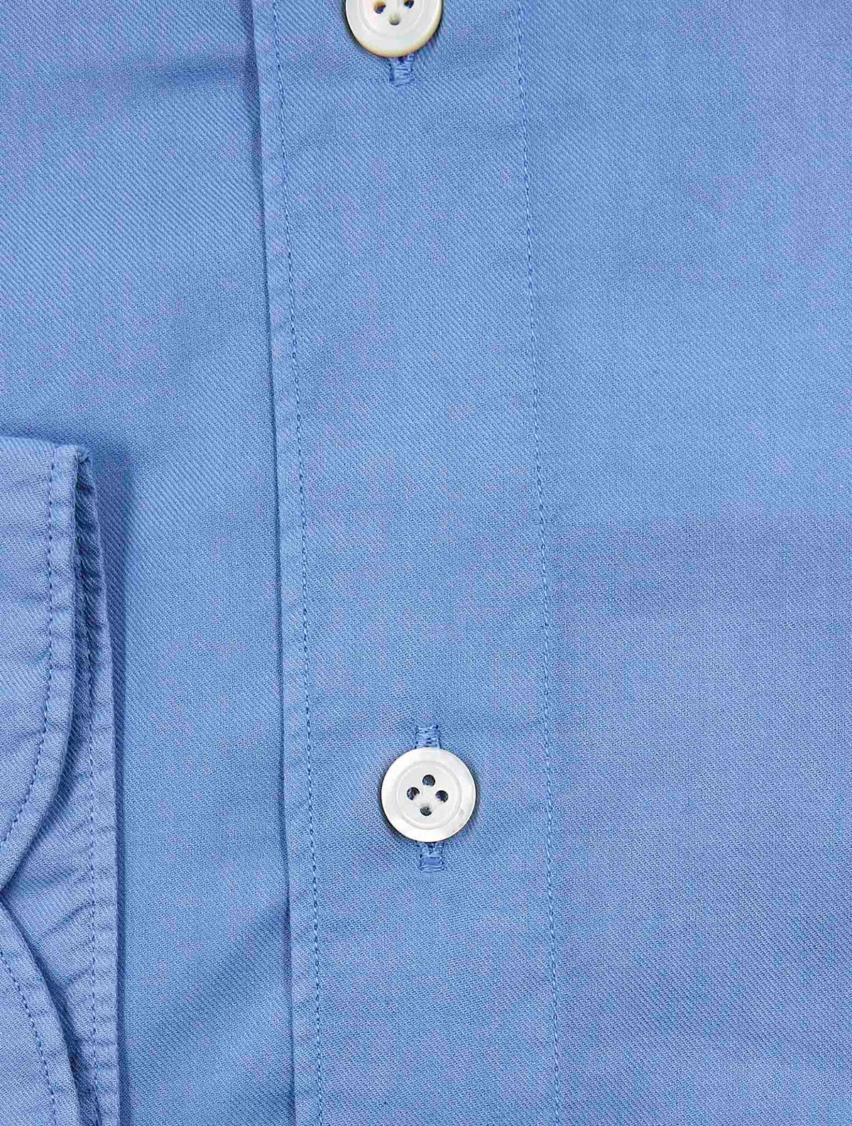 Finamore 1925 Light Blue Cotton Shirt