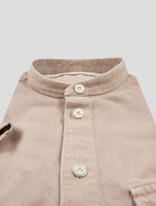 Finamore 1925 Pink Cotton Polo Korean Shirt