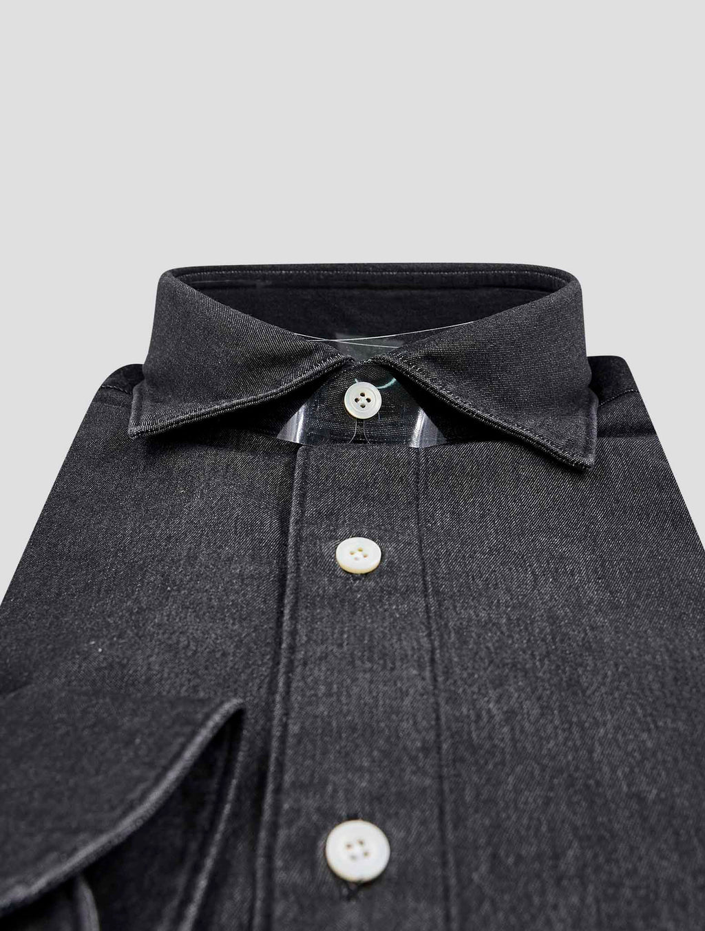 Finamore 1925 Dark Gray Cotton Shirt