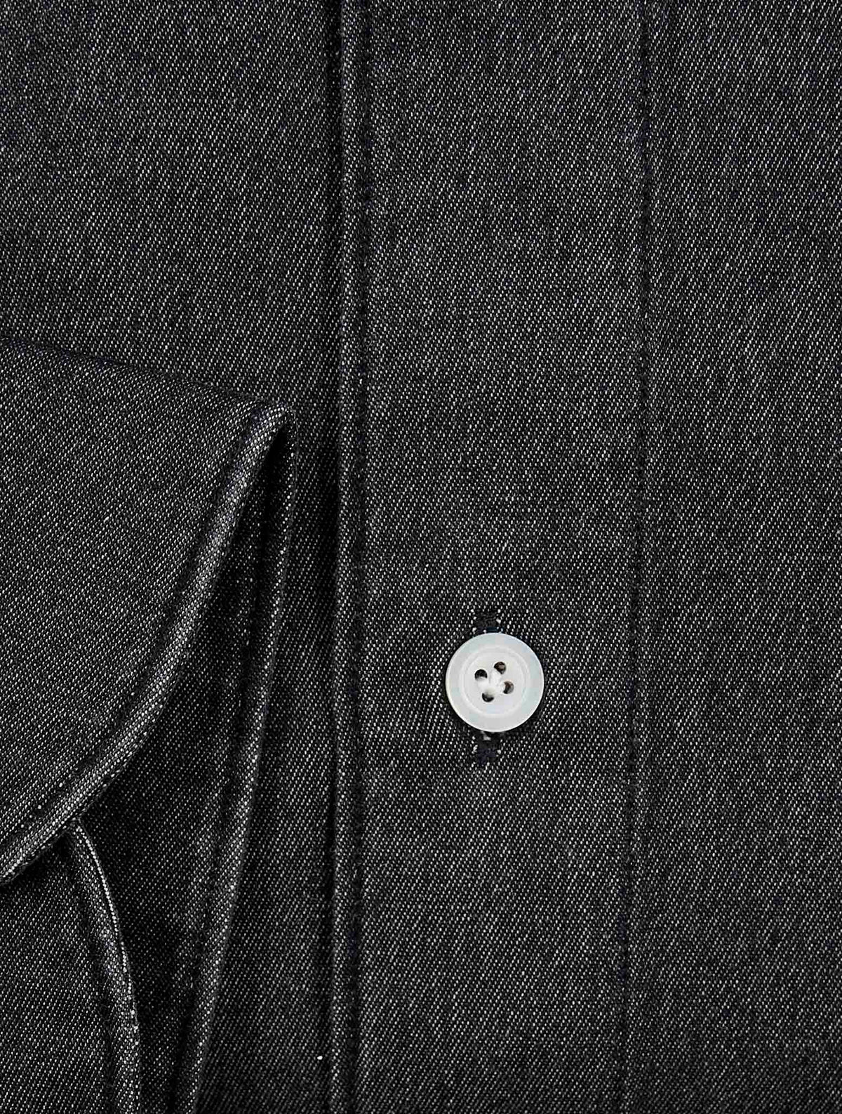 Finamore 1925 Dark Gray Cotton Shirt