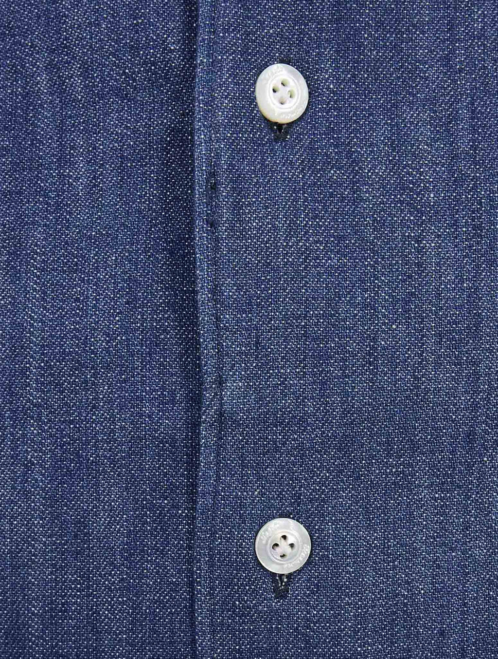 Finamore 1925 Blue Cotton Shirt