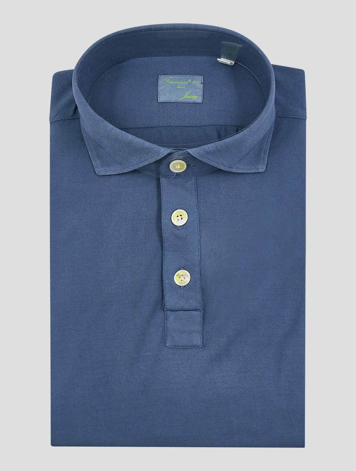 Finamore 1925 Blue Cotton Shirt