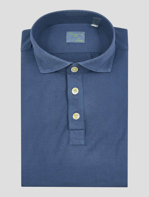Finamore 1925 Blue Cotton Shirt