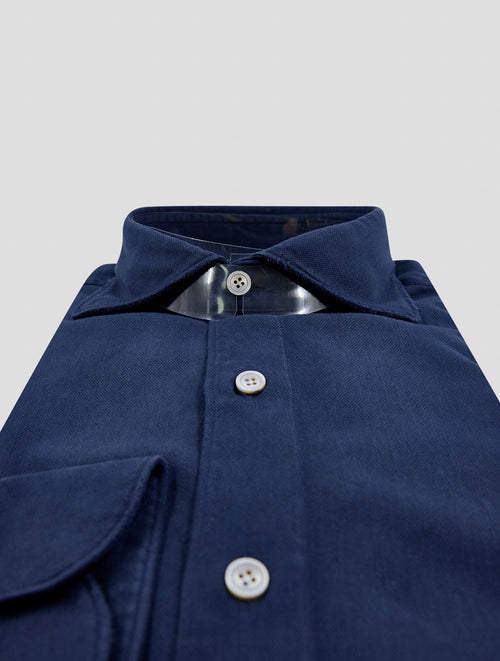 Finamore 1925 Dark blue Cotton Shirt