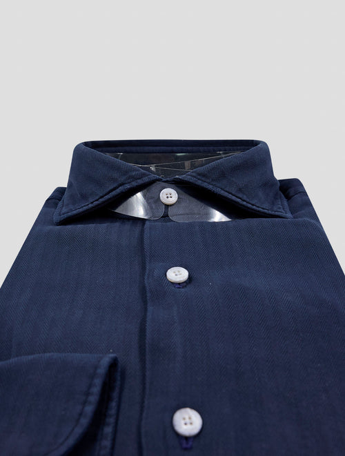 Finamore 1925 Dark blue Cotton Shirt