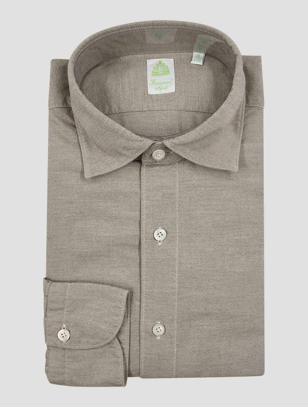 Finamore 1925 Beige Cotton Shirt