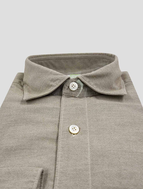 Finamore 1925 Beige Cotton Shirt