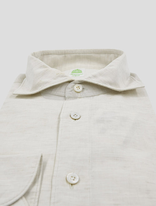 Finamore 1925 Beige Linen Cotton Shirt