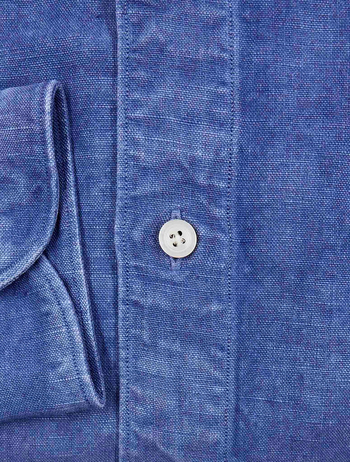Finamore 1925 Blue Linen Shirt