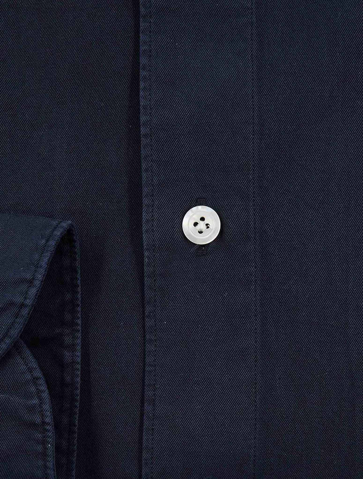 Finamore 1925 Dark blue Cotton Shirt