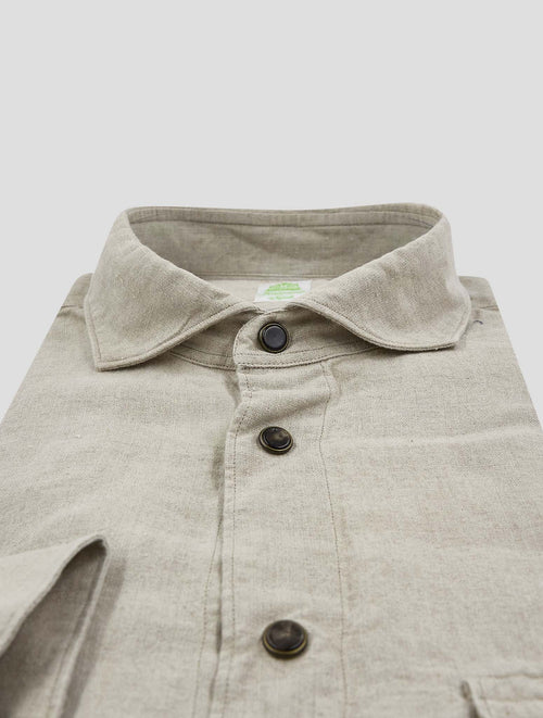 Finamore 1925 Beige Linen Shirt