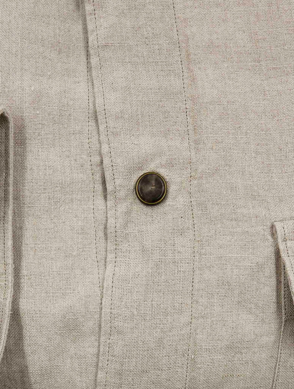 Finamore 1925 Beige Linen Shirt