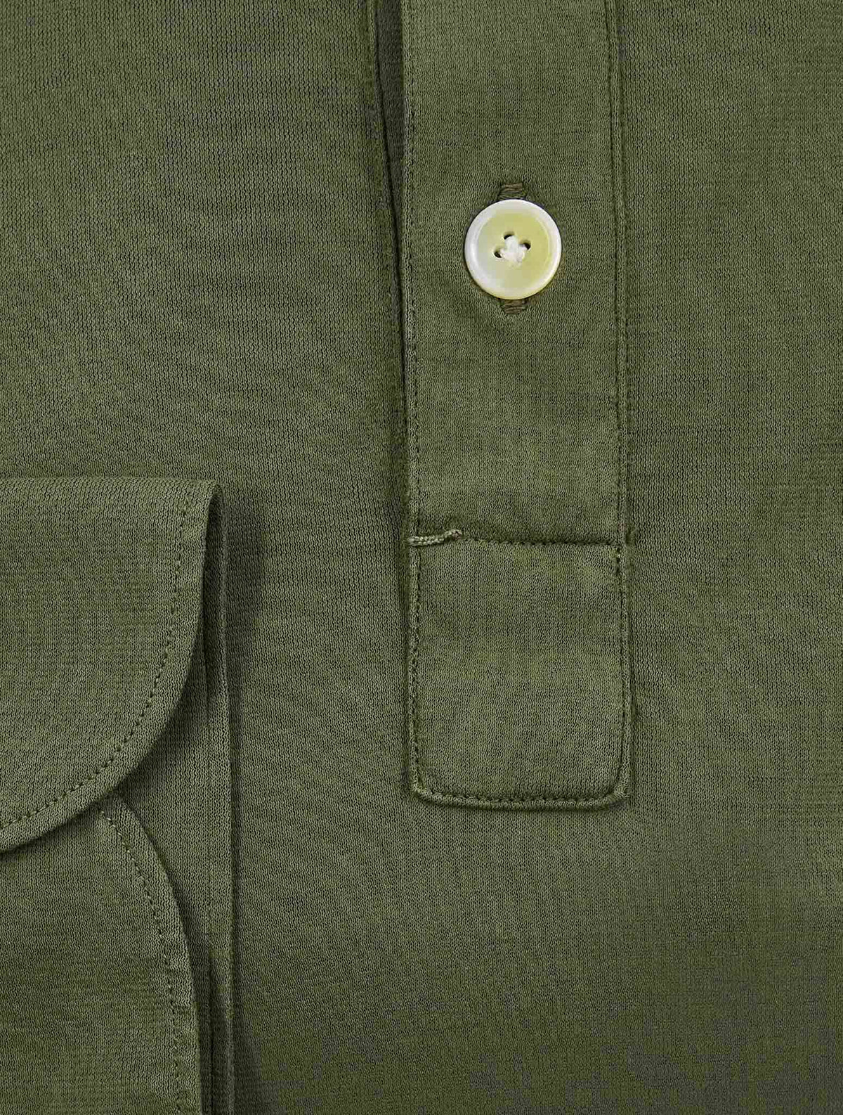 Finamore 1925 Green Cotton Polo Shirt