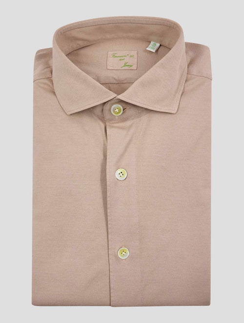 Finamore 1925 Pink Cotton Shirt