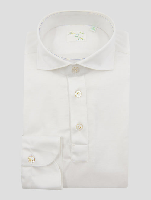 Finamore 1925 White Cotton Polo Shirt Orlando