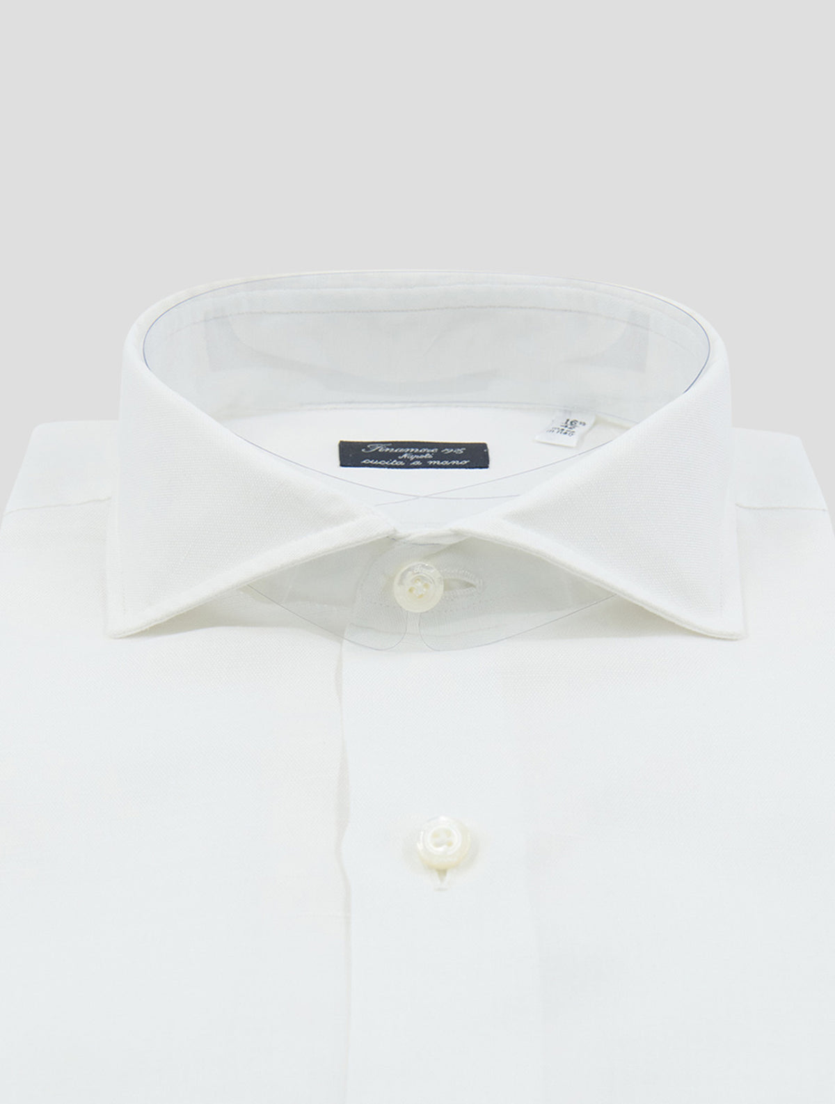 Finamore 1925 White Linen Cotton Shirt NAPOLI