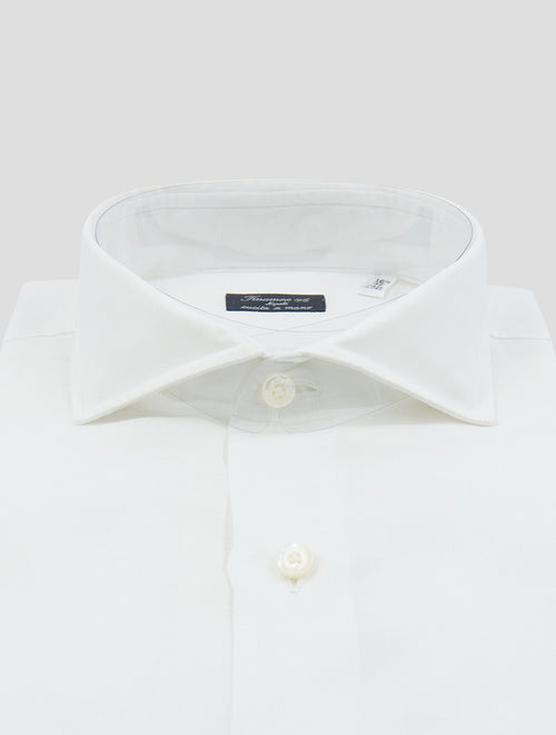 Finamore 1925 White Linen Cotton Shirt NAPOLI