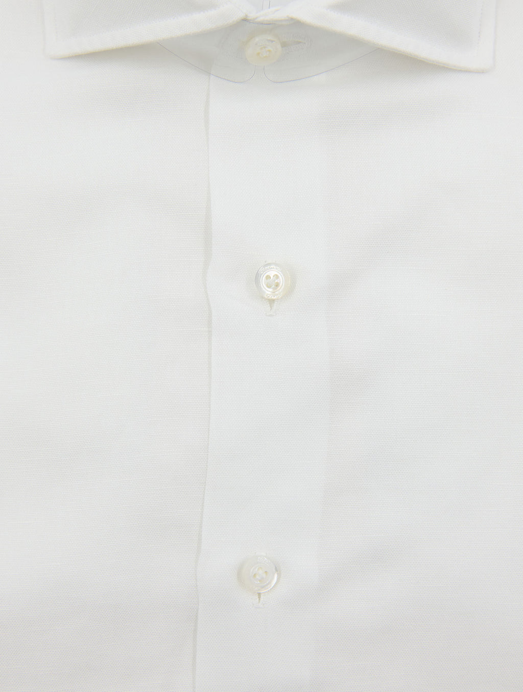 Finamore 1925 White Linen Cotton Shirt NAPOLI