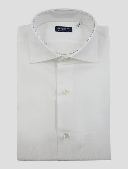 Finamore 1925 White Cotton Shirt Milano