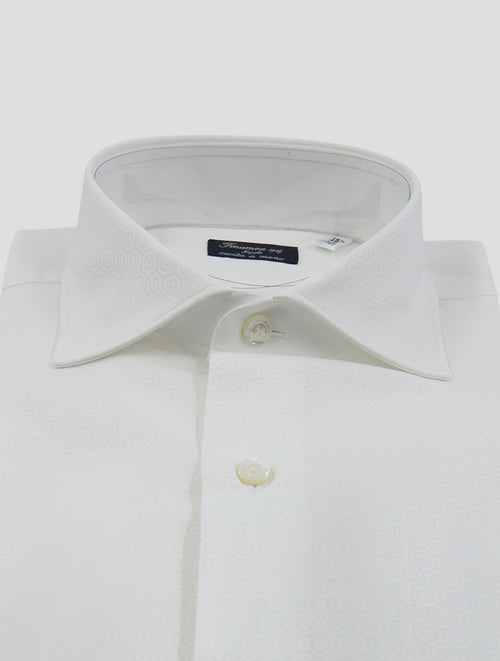 Finamore 1925 White Cotton Shirt Milano