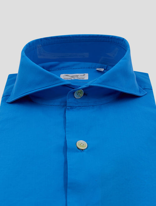 Finamore 1925 Blue Cotton Shirt MIL62