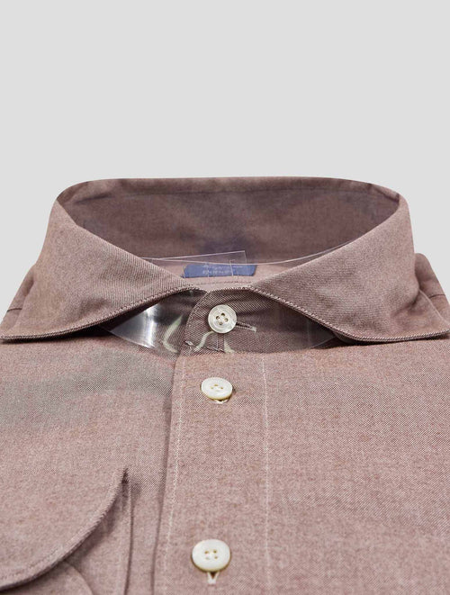 Finamore 1925 Red Cotton Shirt Verona22