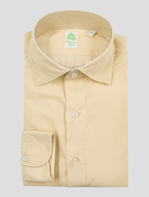 Finamore 1925 Sand Cotton Shirt TOKYO