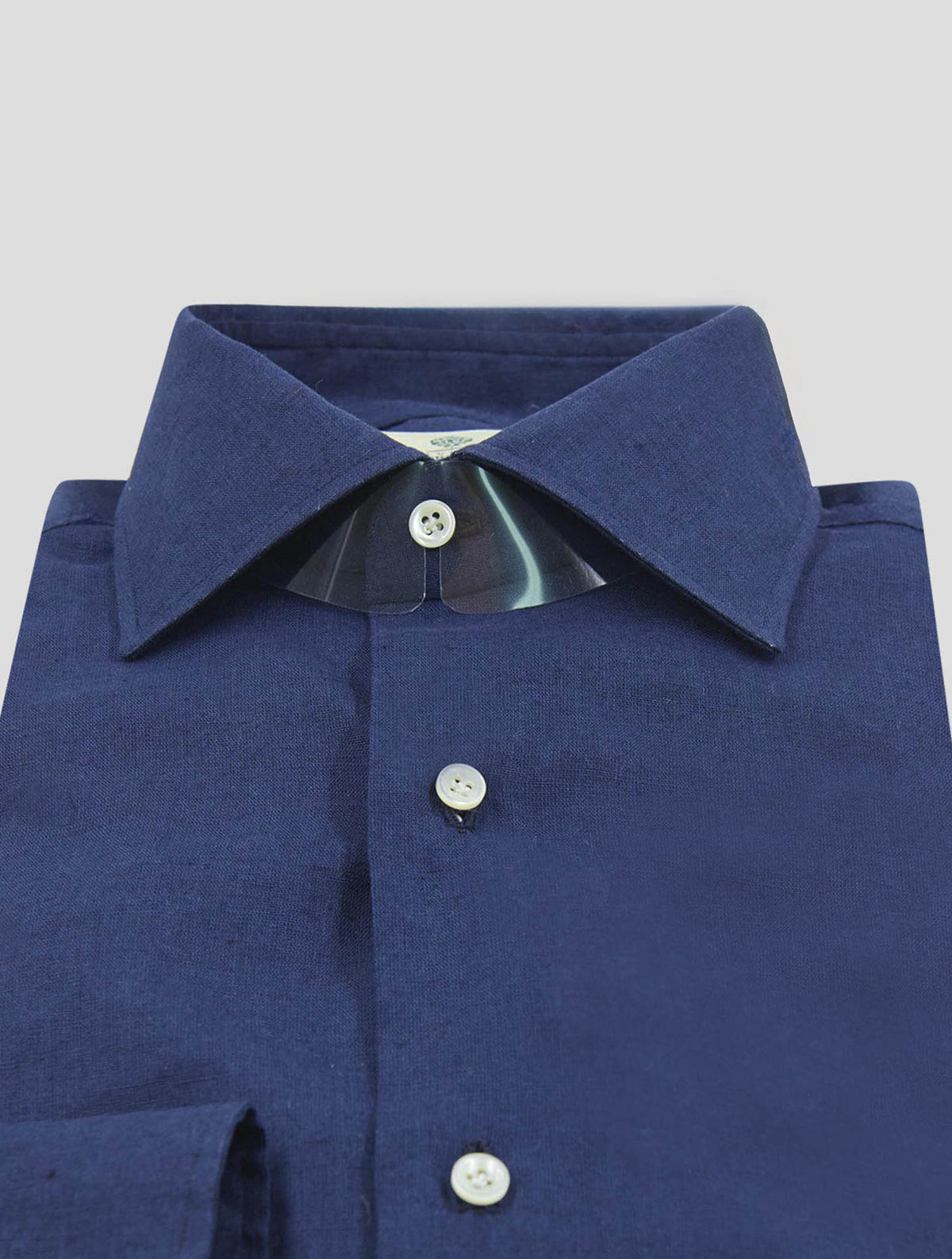 Luigi Borrelli Blue Linen  Shirt