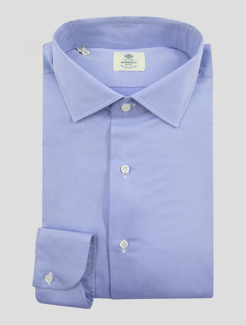 Luigi Borrelli Light Blue Linen  Shirt