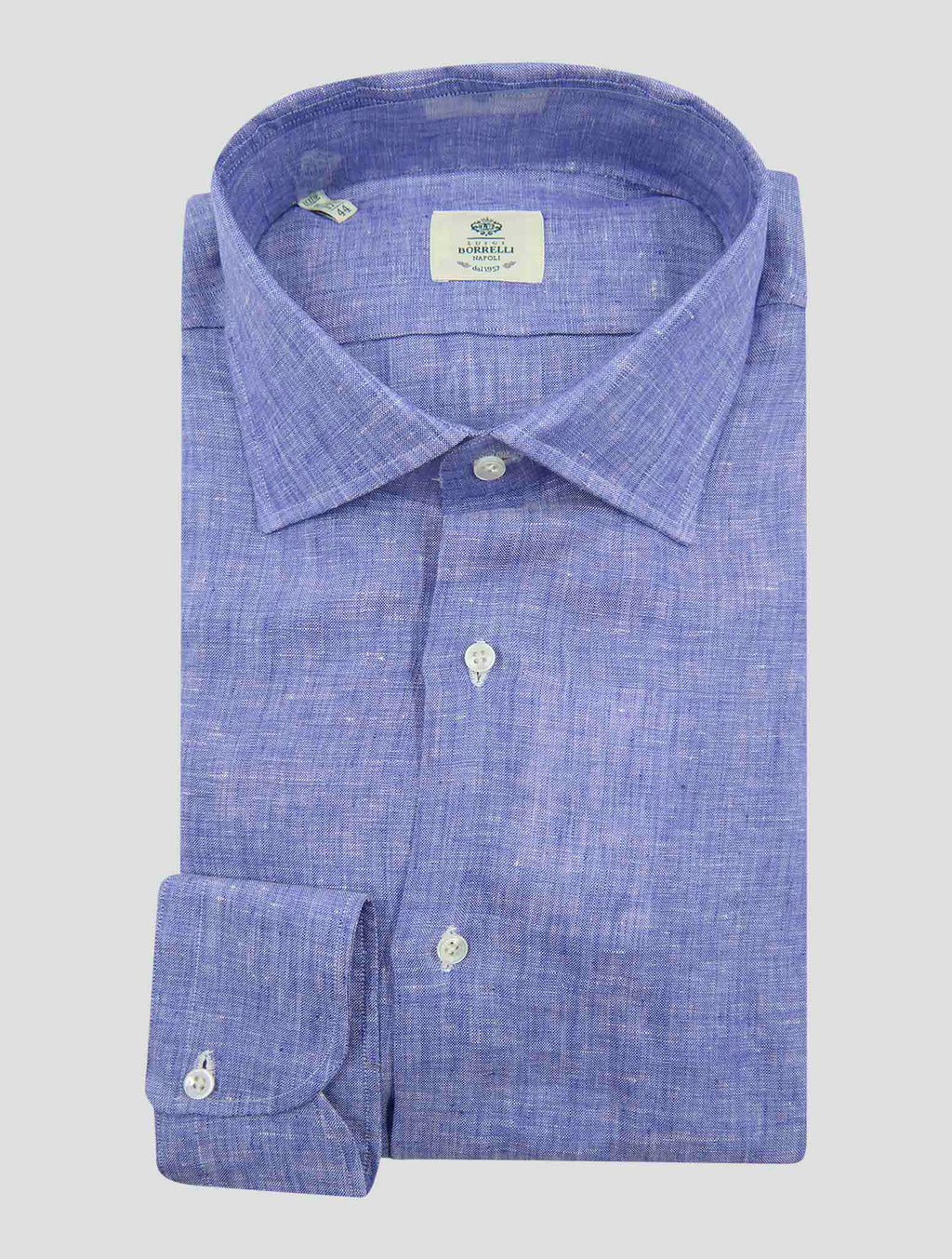 Luigi Borrelli Light Blue  Linen  Shirt