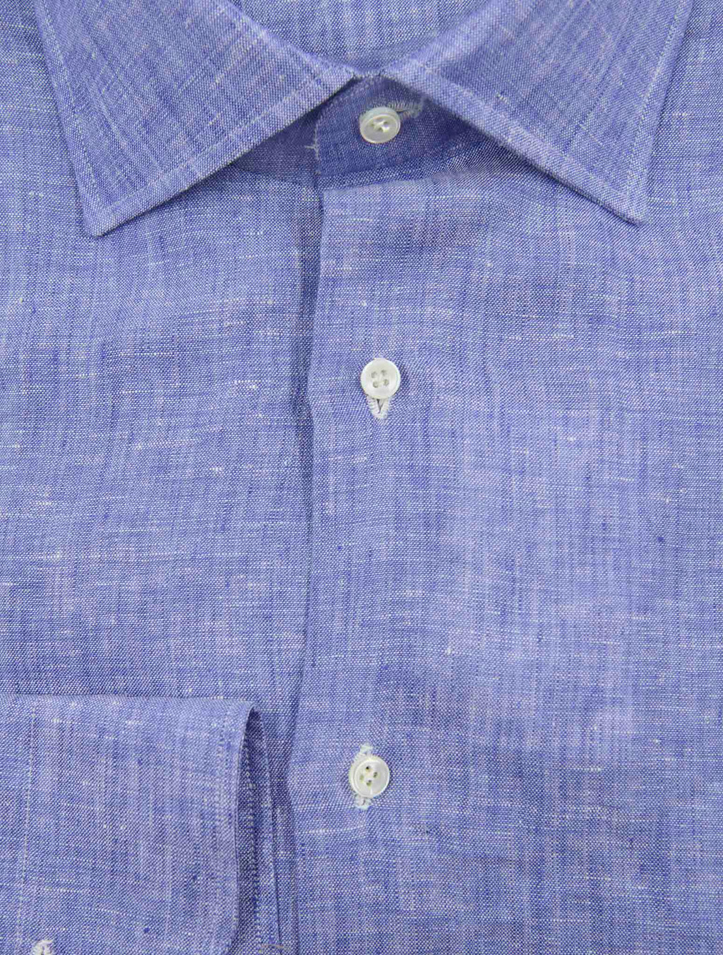 Luigi Borrelli Light Blue  Linen  Shirt