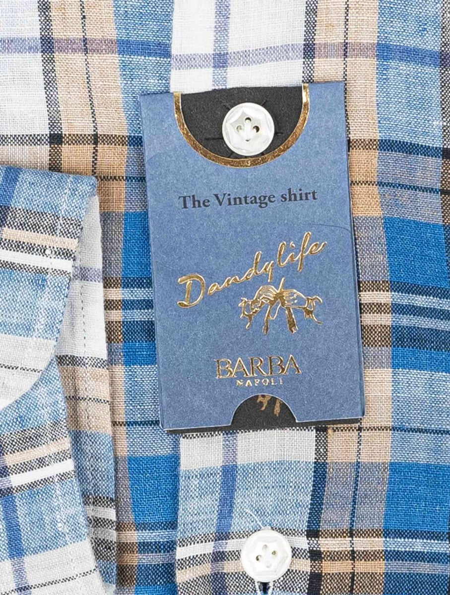 Barba Napoli Multicolor Linen Shirt