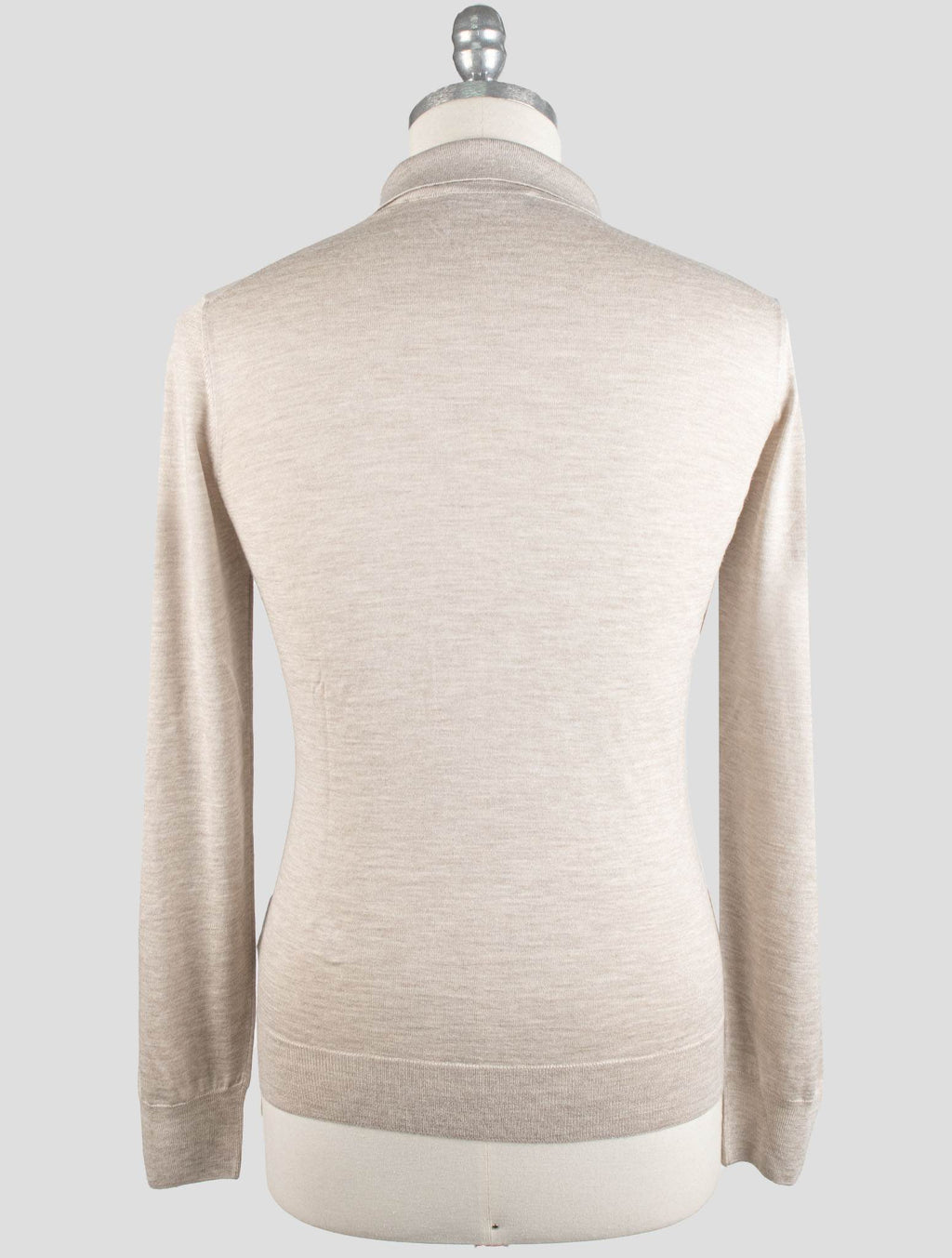 Gran Sasso Beige Cashmere Silk Sweater Polo