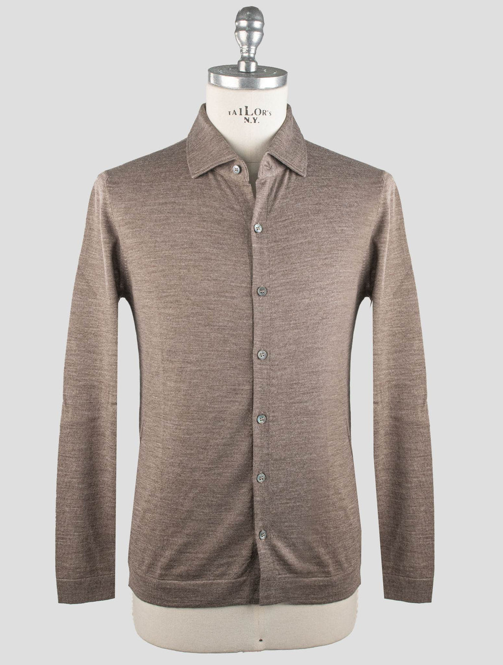 Gran Sasso Gran Sasso Brown Virgin Wool Shirt Brown 000
