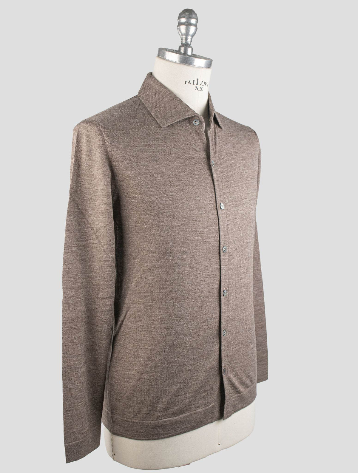 Gran Sasso Gran Sasso Brown Virgin Wool Shirt Brown 001