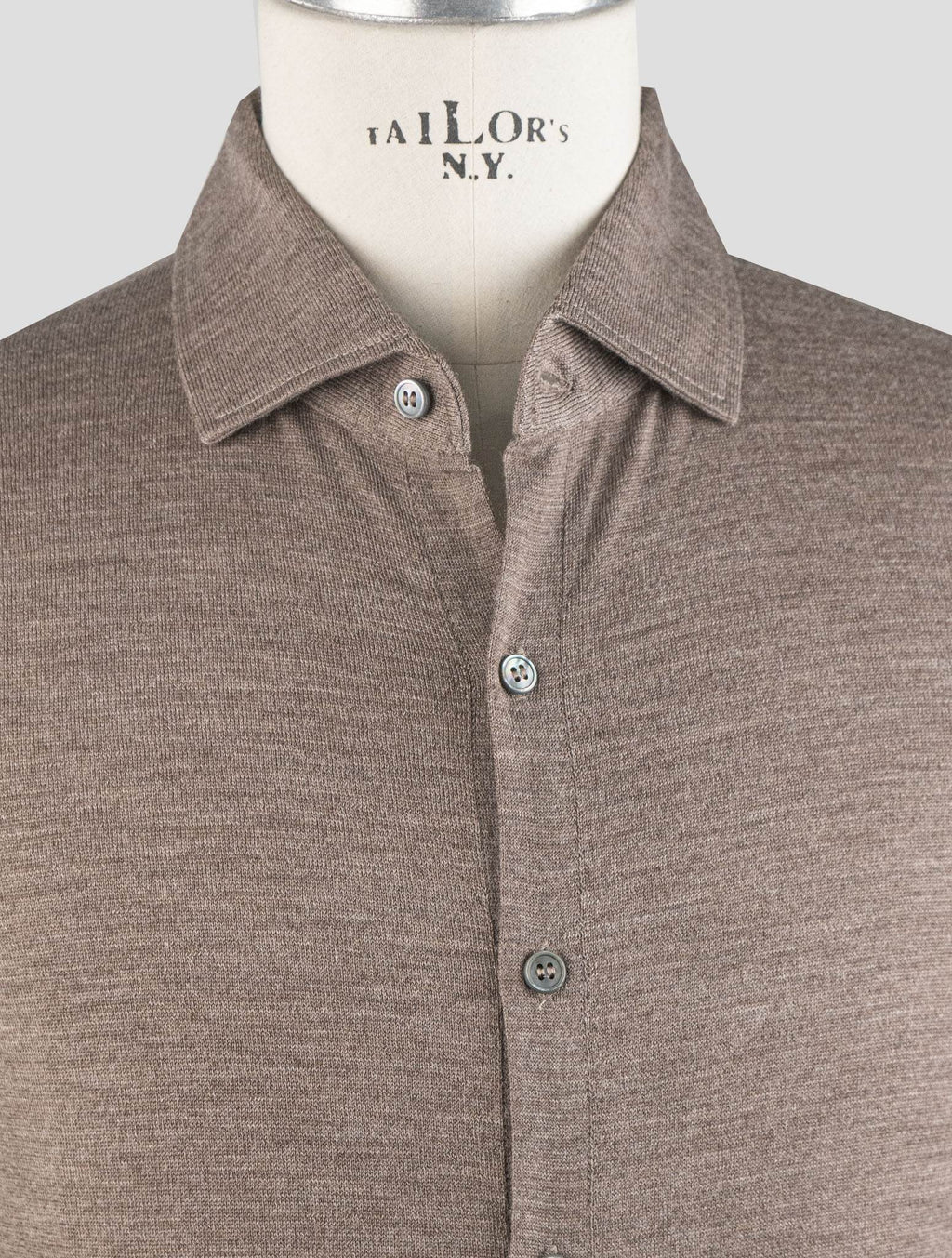 Gran Sasso Brown Virgin Wool Shirt