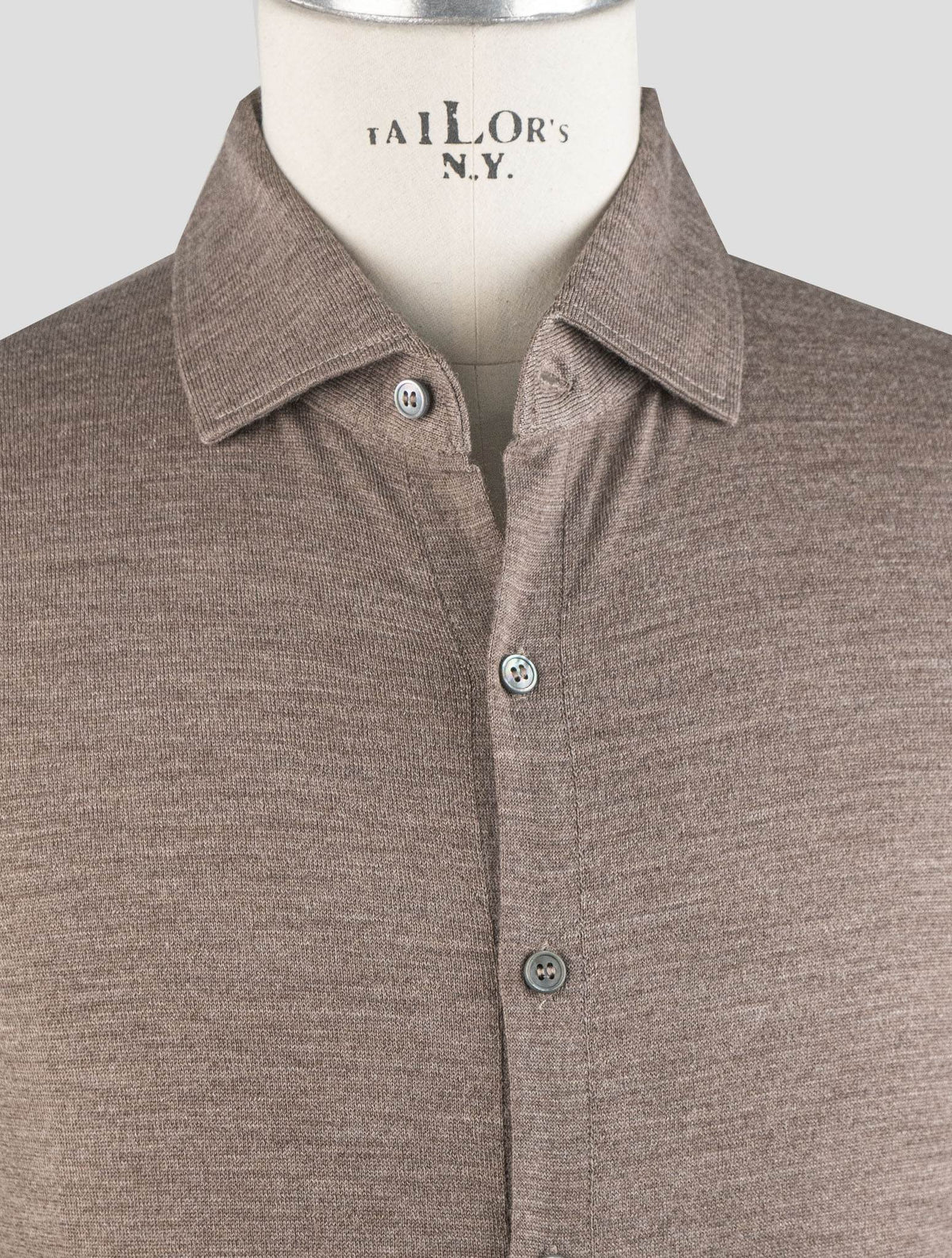 Gran Sasso Brown Virgin Wool Shirt