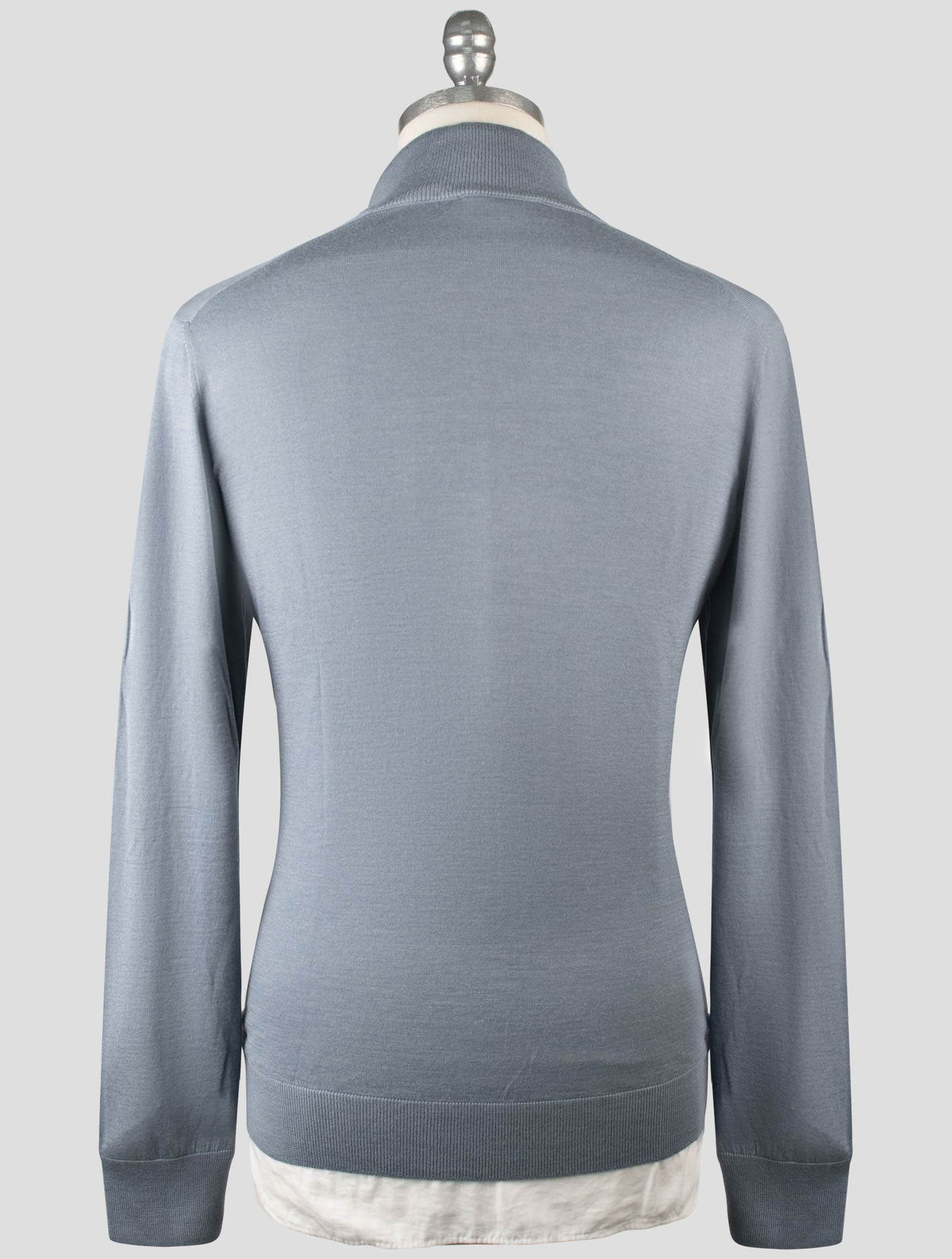 Gran Sasso Light Blue Cashmere Silk Sweater Crewneck
