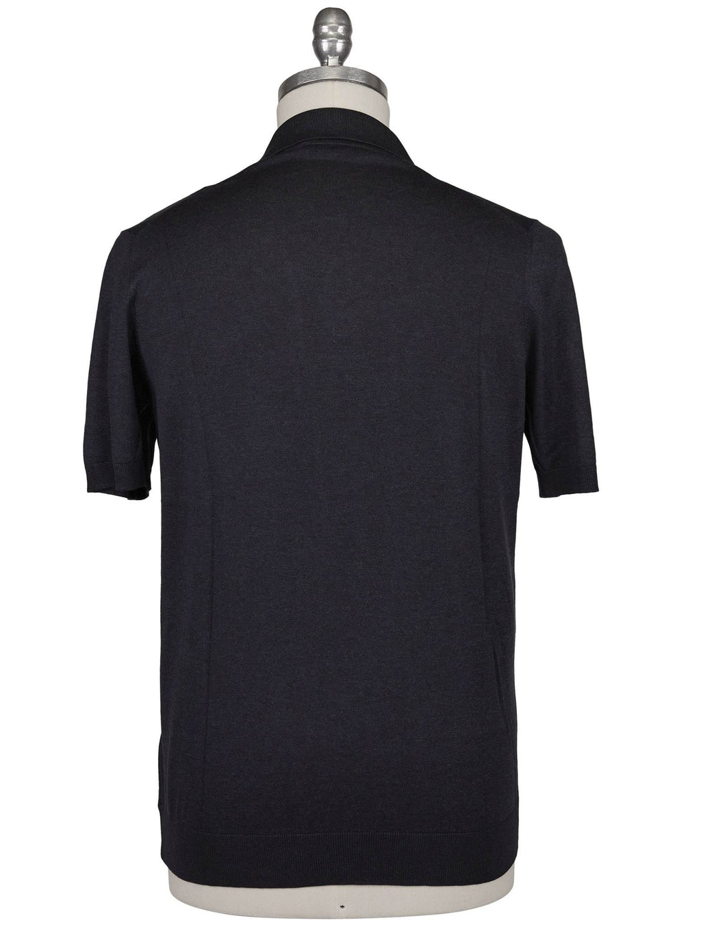 Gran Sasso Blue Silk Polo