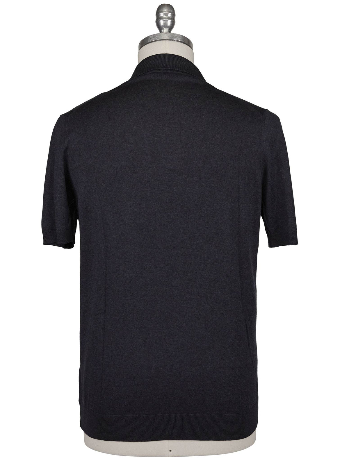 Gran Sasso Blue Silk Polo