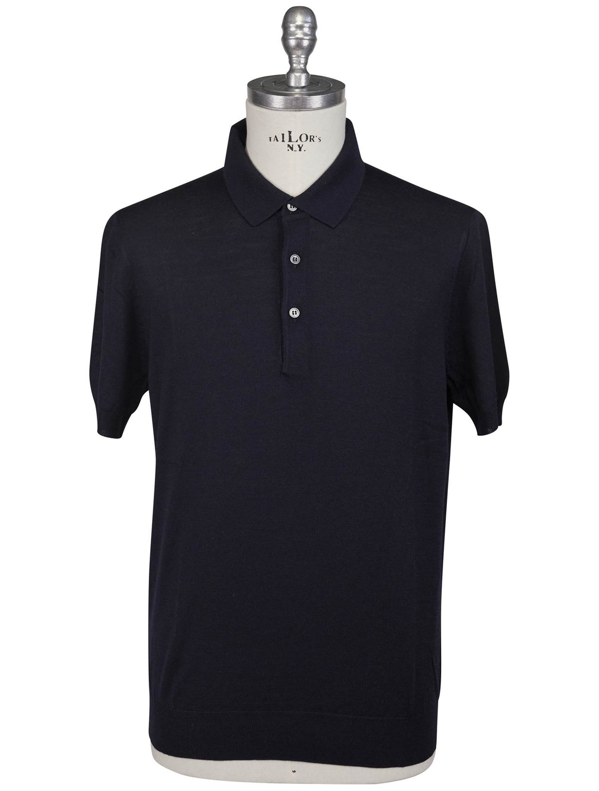 Gran Sasso Blue Virgin Wool Polo