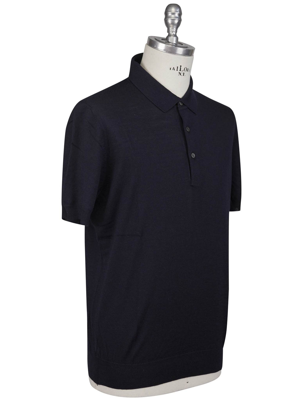 Gran Sasso Gran Sasso Blue Virgin Wool Polo Blue 001