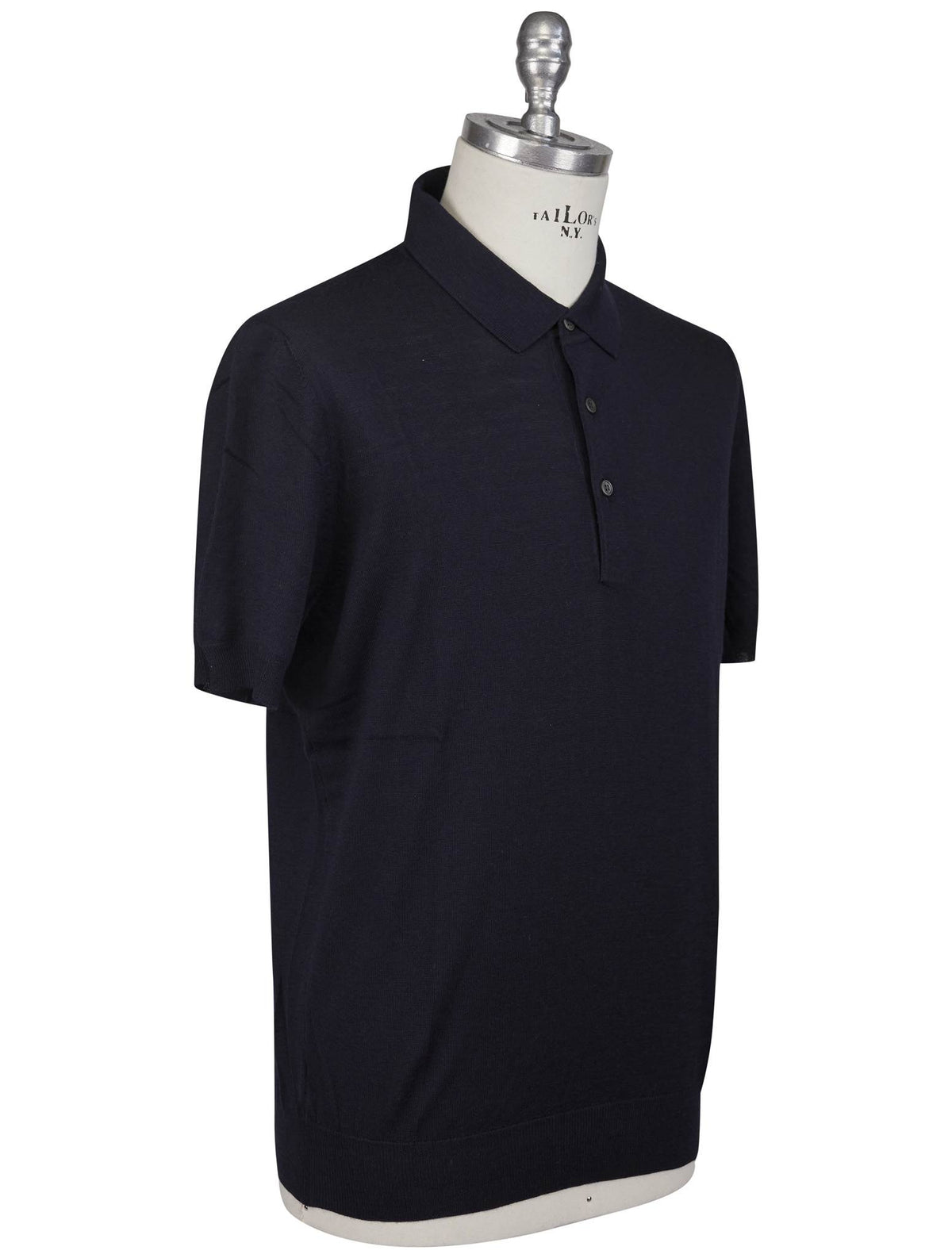 Gran Sasso Gran Sasso Blue Virgin Wool Polo Blue 001