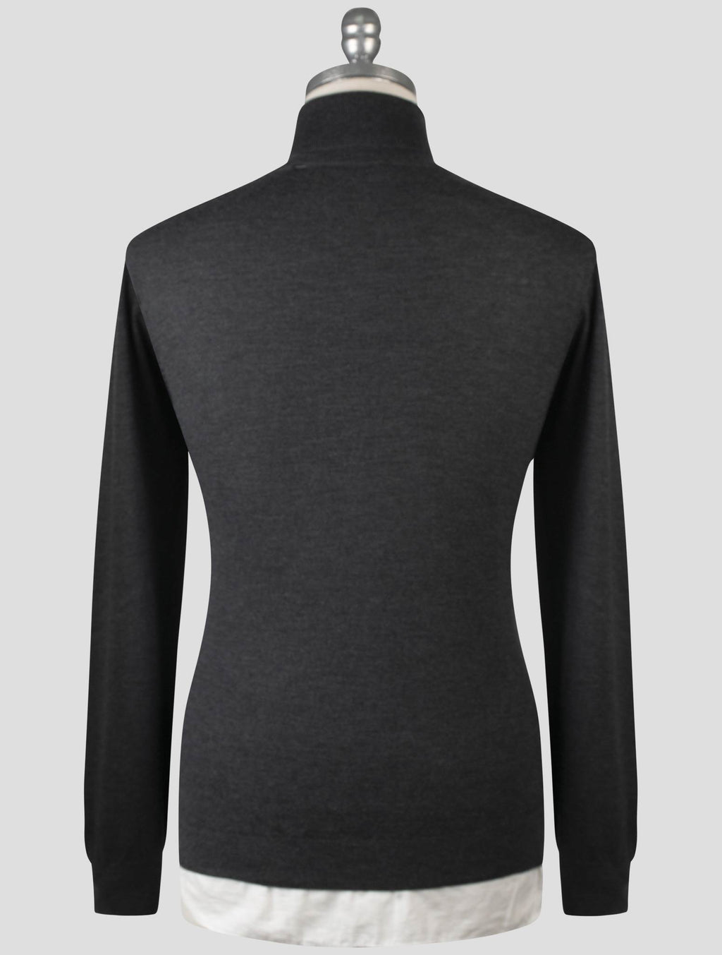 Gran Sasso Gray Cashmere Sweater Turtleneck