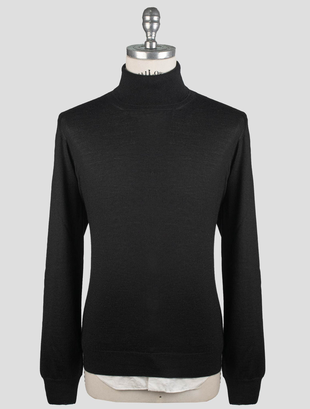 Gran Sasso Gran Sasso Black Cashmere Silk Sweater Turtleneck Black 000
