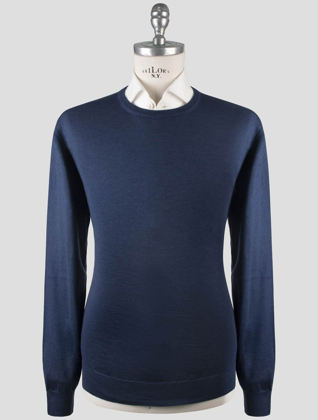 Gran Sasso Gran Sasso Blue Cashmere Silk Sweater Crewneck Blue 000